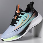 Breathable Mesh Luxury Men’s Running Shoes Sneakers ZM-2503 Gray/Black - Image 4