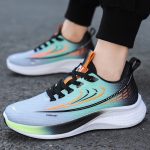 Breathable Mesh Luxury Men’s Running Shoes Sneakers ZM-2503 Gray/Black - Image 3