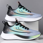 Breathable Mesh Luxury Men’s Running Shoes Sneakers ZM-2503 Gray/Black - Image 5