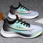 Breathable Mesh Luxury Men’s Running Shoes Sneakers ZM-2503 Gray/Black - Image 2