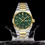 Poedagar 874 Stainless Steel Men's Watch- Silver Golden/Green - Image 5