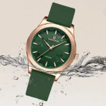 Naviforce 5051 Rubber Belt Ladies Watch- Green - Image 3