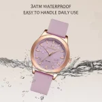 Naviforce 5051 Rubber Belt Ladies Watch- Purple - Image 3