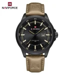 Naviforce 9248 Leather Belt Men's Watch- Brown - Image 2