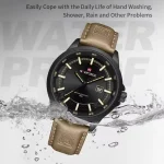 Naviforce 9248 Leather Belt Men's Watch- Brown - Image 4