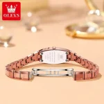 Olevs 5501 Tungsten Steel Ladies Watch- Rose Gold - Image 3