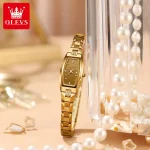 Olevs 5501 Tungsten Steel Ladies Watch- Golden - Image 4