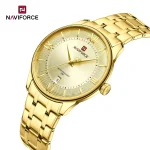 Naviforce 9272 Stainless Steel Men's Watch- Golden - Image 2