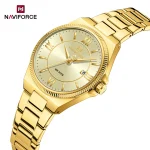 Naviforce 5073 Stainless Steel Ladies Watch- Golden - Image 3
