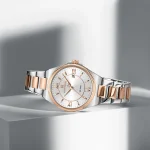 Naviforce 5073 Stainless Steel Ladies Watch- Silver Rose Gold/White - Image 4