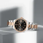 Naviforce 5073 Stainless Steel Ladies Watch- Silver Rose Gold/Black - Image 5