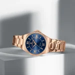 Naviforce 5073 Stainless Steel Ladies Watch- Rose Gold/Blue - Image 5