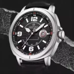 Naviforce 8078 Leather Belt Men's Watch- Black - Image 4