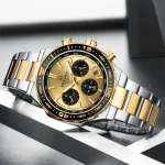 Naviforce 8049 Chronograph Men's Watch- Silver/Gold - Image 2