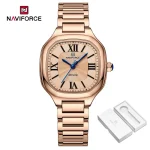 Naviforce 5042 Stainless Steel Ladies Watch- Rose Gold - Image 3