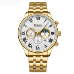 Curren 8427 Chronograph Men's Watch- Golden - Image 3
