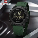 Naviforce 7104 Rubber Belt Men's Watch- Green