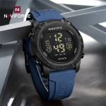 Naviforce 7104 Rubber Belt Men's Watch- Blue