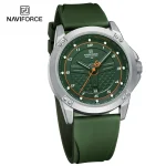 Naviforce 8031 Rubber Belt Men's Watch- Green