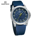 Naviforce 8031 Rubber Belt Men's Watch- Blue