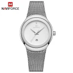 Naviforce 5004 Stainless Steel Ladies Watch- Silver - Image 3