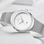 Naviforce 5004 Stainless Steel Ladies Watch- Silver - Image 2