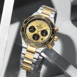 Naviforce 8049 Chronograph Men's Watch- Silver/Gold