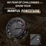 Naviforce 8023 Leather Belt Men's Watch- Gray - Image 5