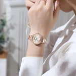 Curren 9087 Stainless Steel Ladies Watch- Rose Gold - Image 2