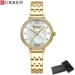Curren 9087 Stainless Steel Ladies Watch- Golden - Image 5