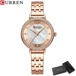 Curren 9087 Stainless Steel Ladies Watch- Rose Gold - Image 3
